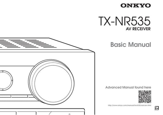 Onkyo TXNR535 Audio/Video Receiver Operating Manual