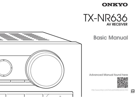 Onkyo TXNR636 Audio/Video Receiver Operating Manual