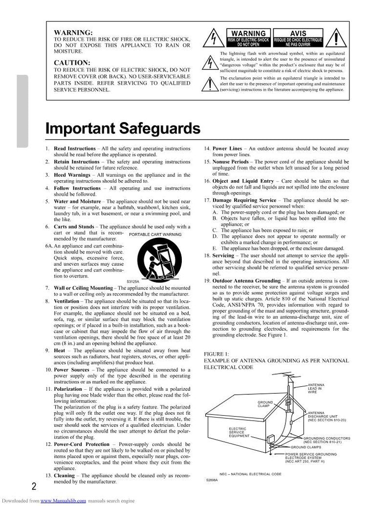 Onkyo TXSV373 Audio/Video Receiver Operating Manual