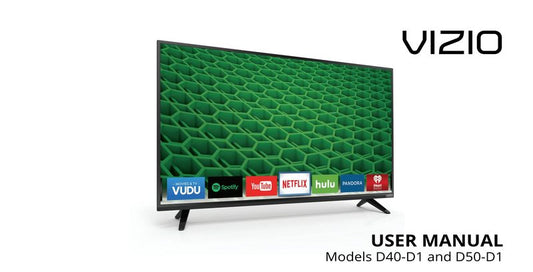 Vizio D40-D1 TV Operating Manual