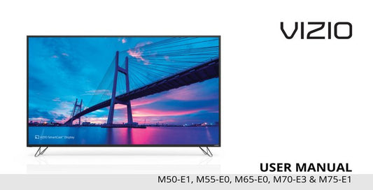 Vizio M50-E1 TV Operating Manual