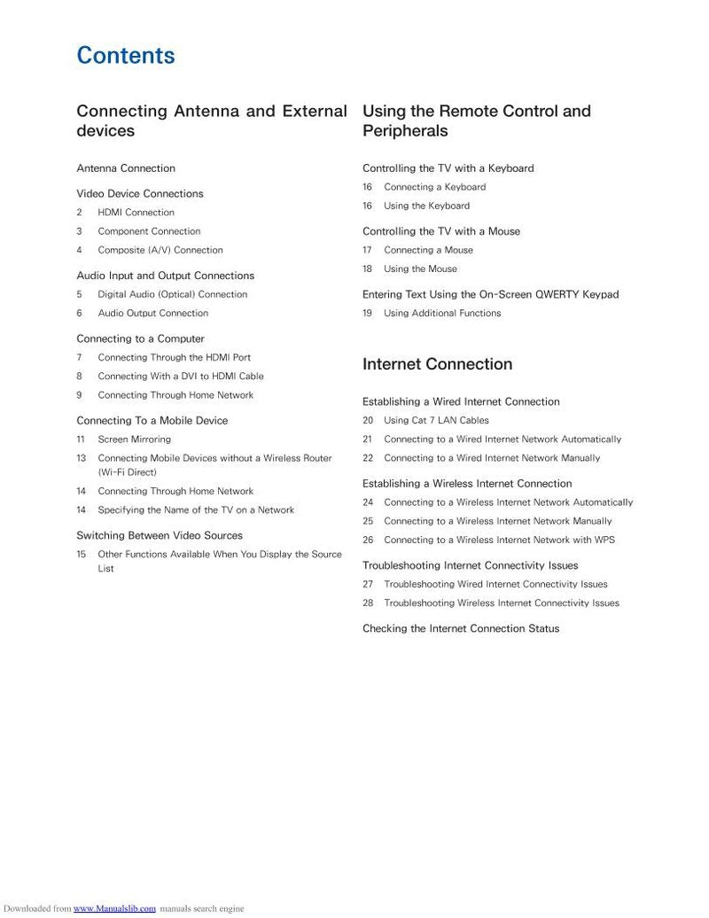 Samsung UN60J6200OM TV Operating Manual