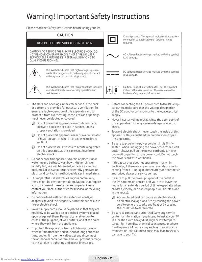 Samsung UN49KS8000FOM TV Operating Manual