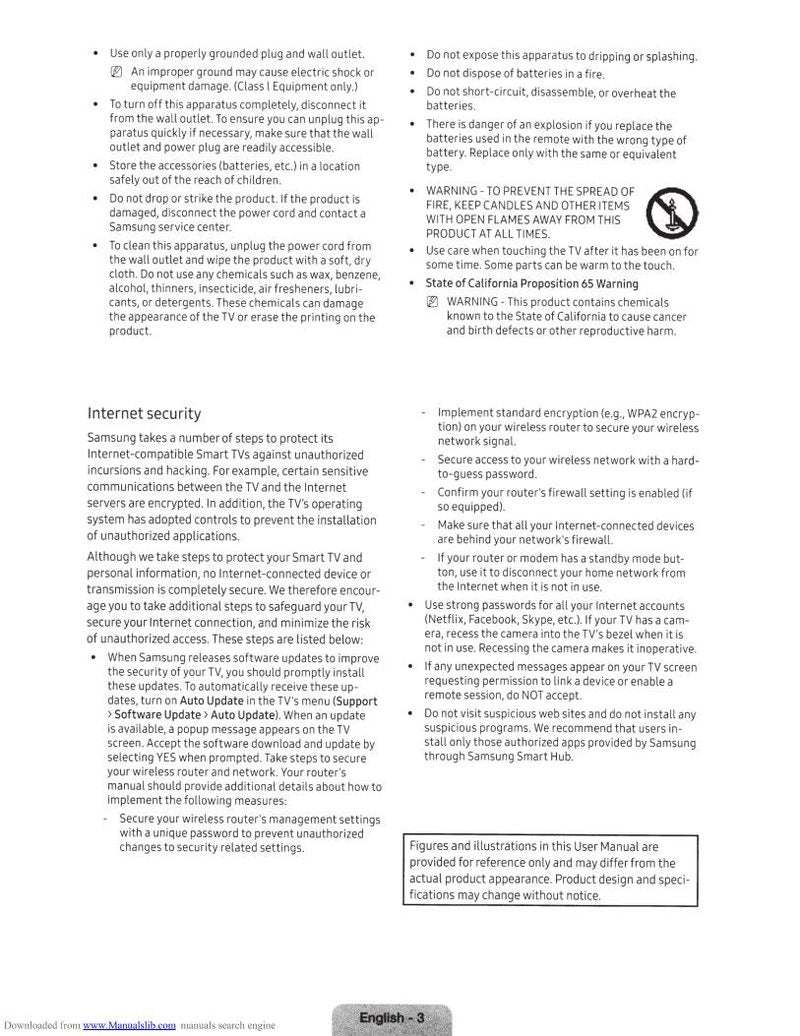 Samsung UN49KS8000FOM TV Operating Manual