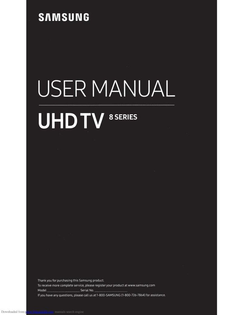 Samsung UN55MU8000FXZA TV Operating Manual