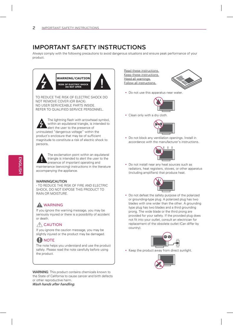 LG 55 LA 7400UD TV Operating Manual