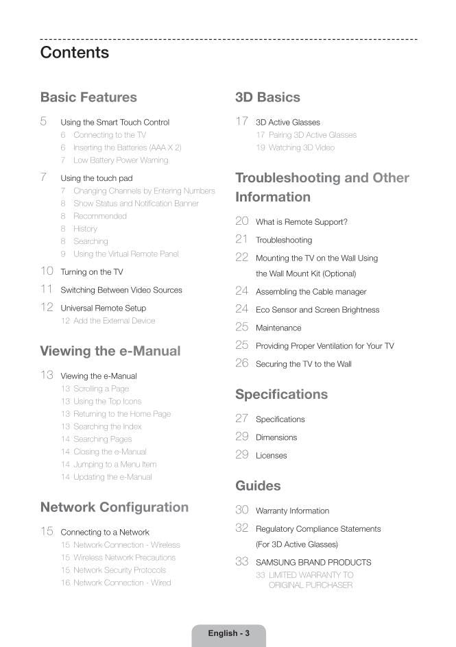 Samsung UN55F6400AFXZA TV Operating Manual