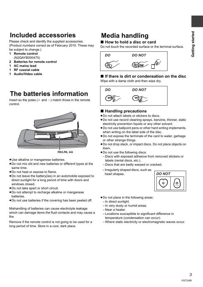 Panasonic DMRBW880GL Blu-Ray DVD Player Operating Manual