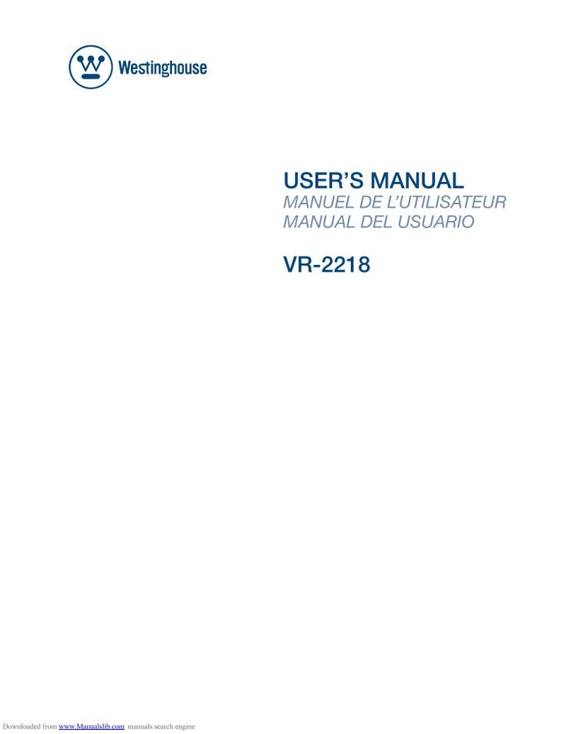 Westinghouse VR2218OM TV Operating Manual