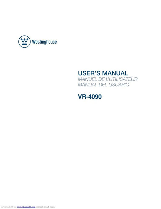 Westinghouse VR4090 TV Operating Manual