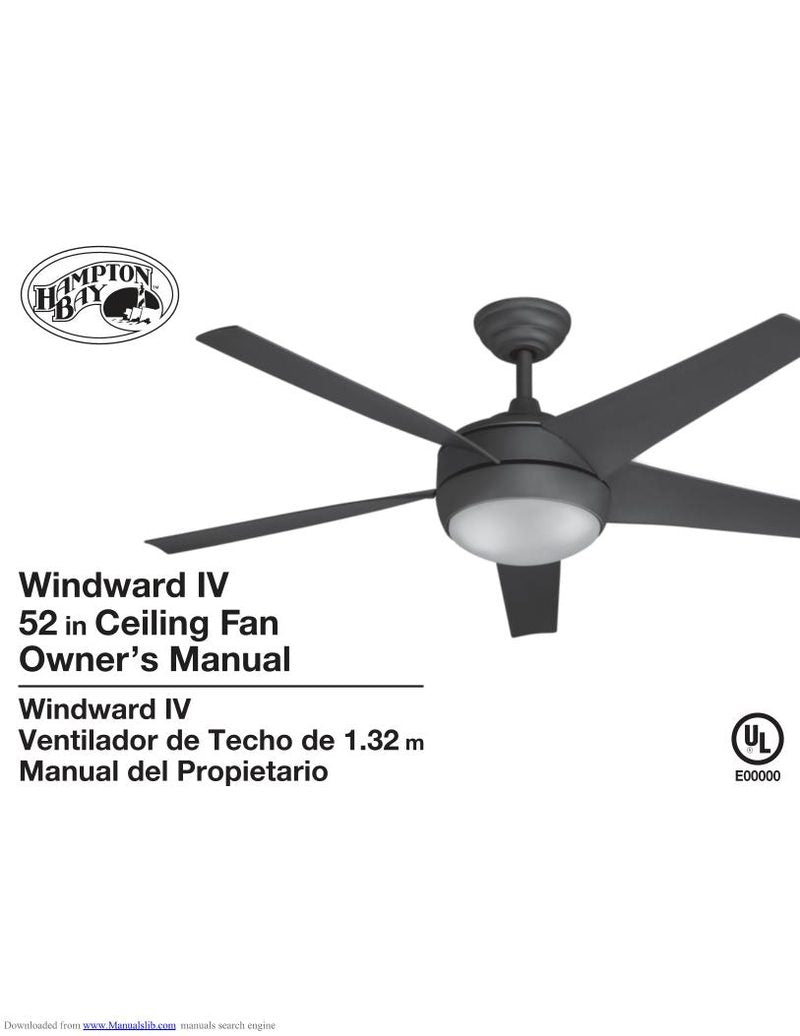 Hampton Bay 26623 Ceiling Fan Operating Manual